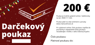 Darčekový poukaz 200€ - na vytlačenie