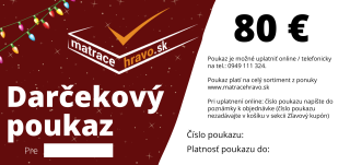 Darčekový poukaz 80€ - na vytlačenie